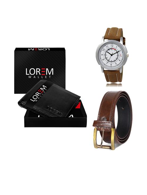 belt, wallet & watch gift combo - 19238587 - Very Small Image - 1