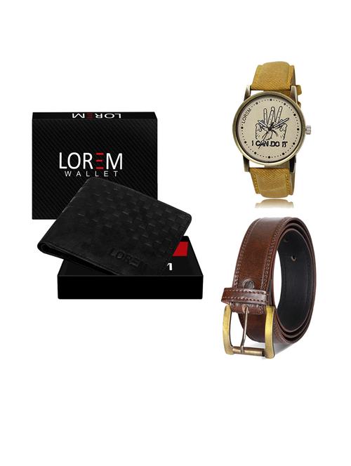 belt, wallet & watch gift combo - 19239485 - Very Small Image - 1