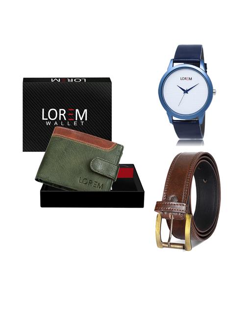 belt, wallet & watch gift combo - 19239705 - Very Small Image - 1