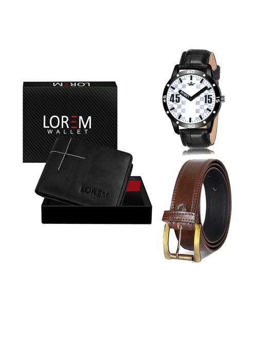belt, wallet & watch gift combo - 19240475 - Very Small Image - 1