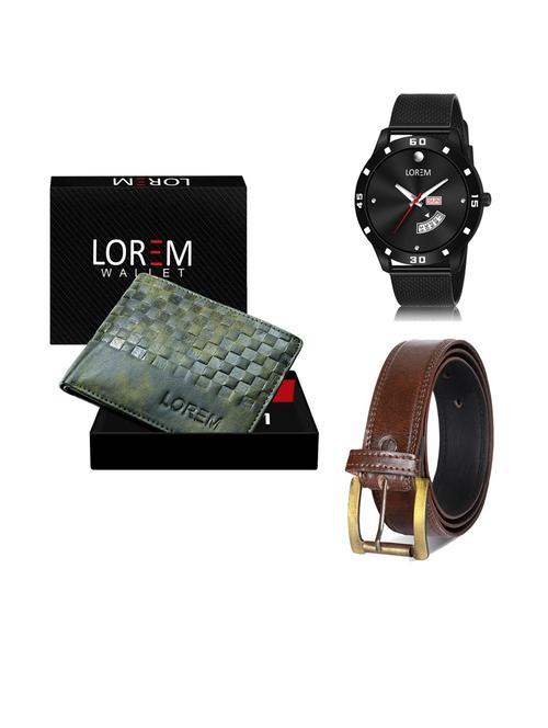 belt, wallet & watch gift combo - 19241566 - Very Small Image - 1