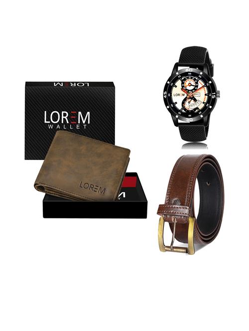belt, wallet & watch gift combo - 19241783 - Very Small Image - 1