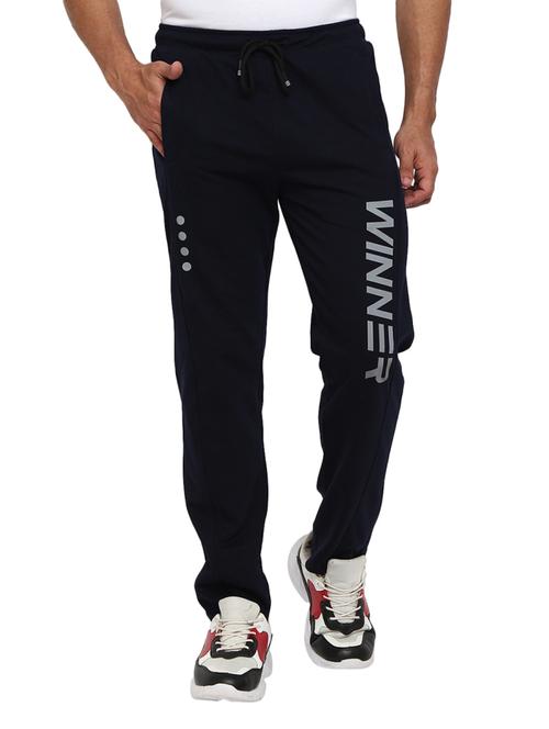 navy blue full length track pant - 19242594 - Very Small Image - 1