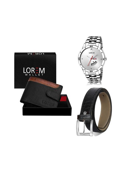 belt, wallet & watch gift combo - 19243888 - Very Small Image - 1