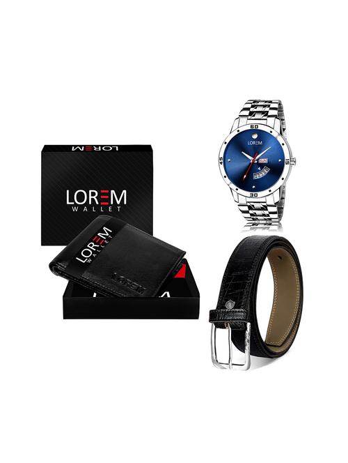 belt, wallet & watch gift combo - 19244251 - Very Small Image - 1
