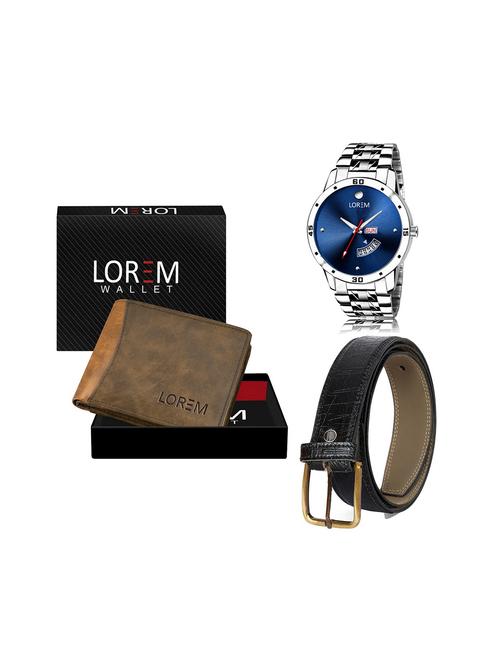 belt, wallet & watch gift combo - 19244315 - Very Small Image - 1