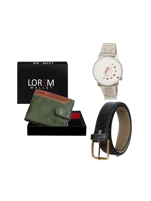 belt, wallet & watch gift combo - 19244705 - Very Small Image - 1