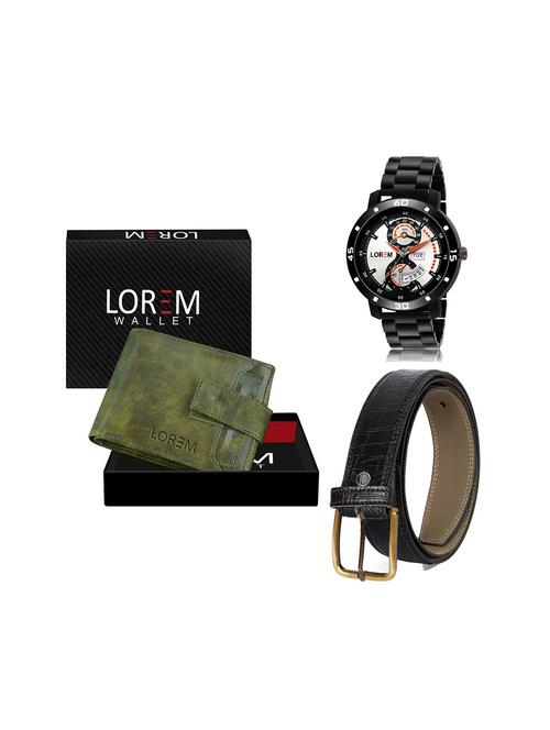 belt, wallet & watch gift combo - 19244831 - Very Small Image - 1