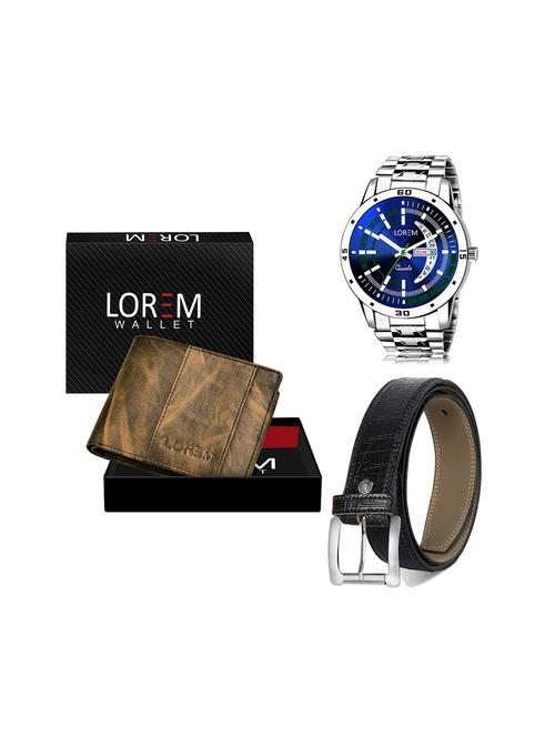 belt, wallet & watch gift combo - 19245088 - Very Small Image - 1