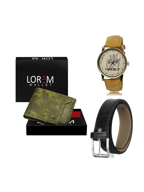belt, wallet & watch gift combo - 19248578 - Very Small Image - 1