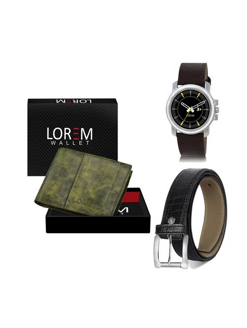 belt, wallet & watch combo - 19249666 - Very Small Image - 1