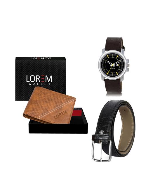 belt, wallet & watch gift combo - 19249758 - Very Small Image - 1