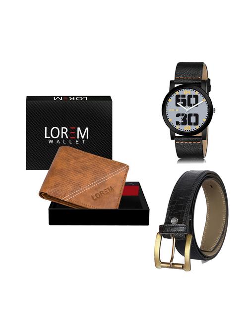 belt, wallet & watch combo - 19250025 - Very Small Image - 1