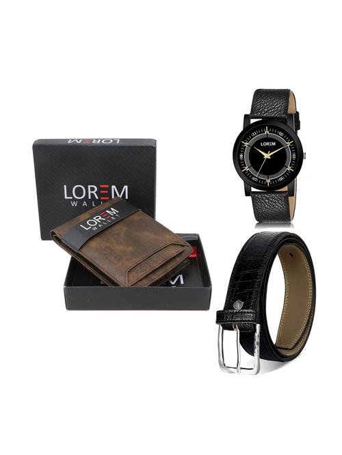 belt, wallet & watch combo - 19250131 - Very Small Image - 1