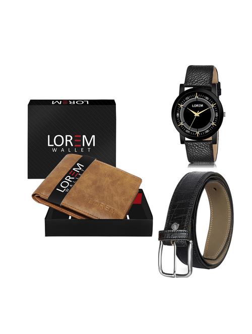 belt, wallet & watch gift combo - 19250178 - Very Small Image - 1