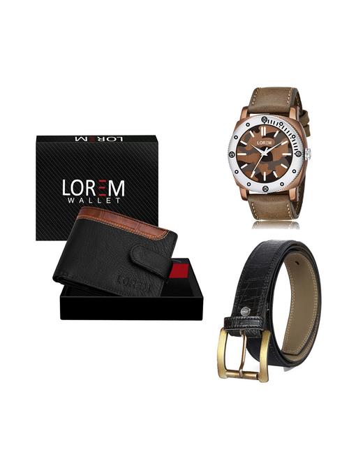 belt, wallet & watch gift combo - 19251177 - Very Small Image - 1
