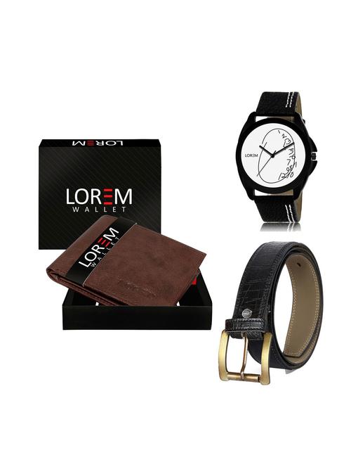 belt, wallet & watch gift combo - 19251519 - Very Small Image - 1