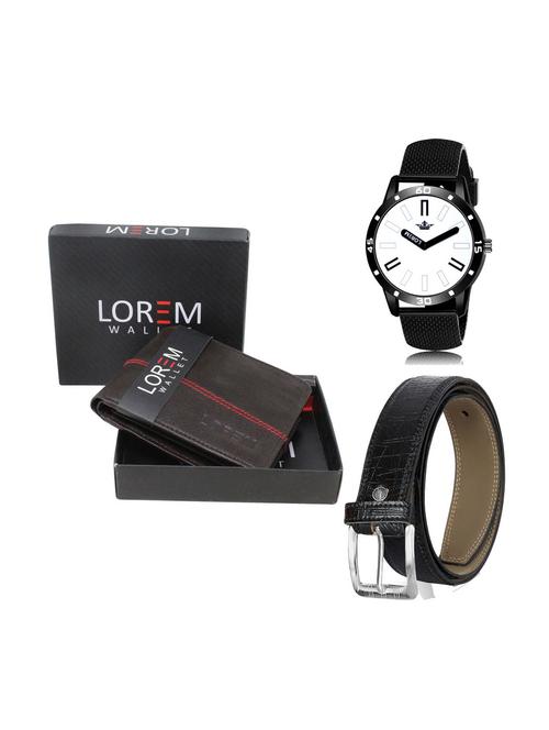 belt, wallet & watch combo - 19252034 - Very Small Image - 1