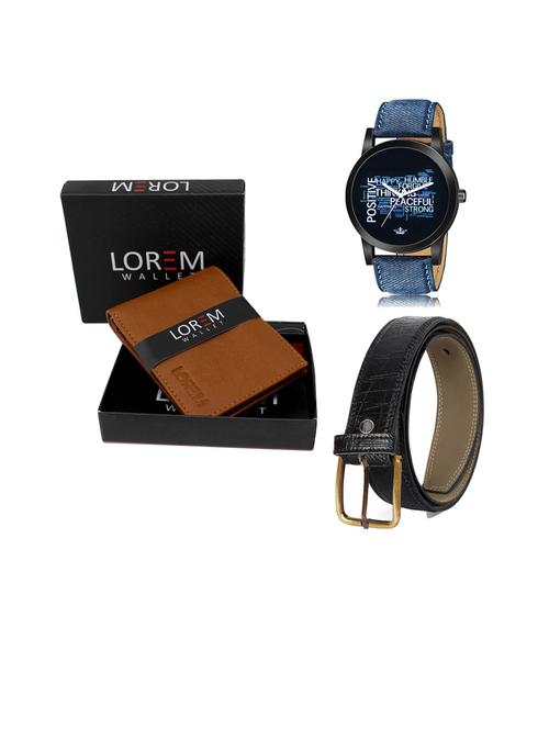 belt, wallet & watch gift combo - 19252817 - Very Small Image - 1