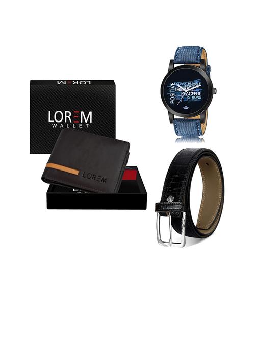 belt, wallet & watch gift combo - 19253059 - Very Small Image - 1