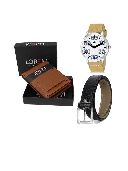 belt, wallet & watch gift combo - 19253362 - Very Small Image - 1