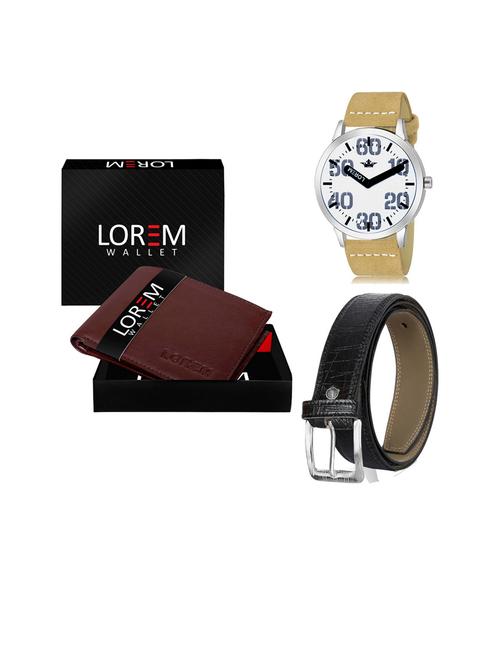 belt, wallet & watch gift combo - 19253426 - Very Small Image - 1