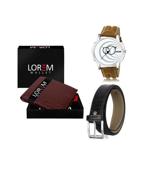 belt, wallet & watch gift combo - 19253696 - Very Small Image - 1