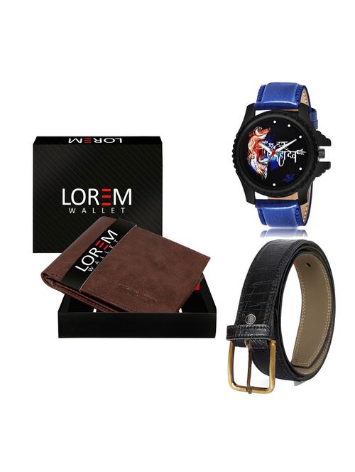 belt, wallet & watch gift combo - 19254491 - Very Small Image - 1