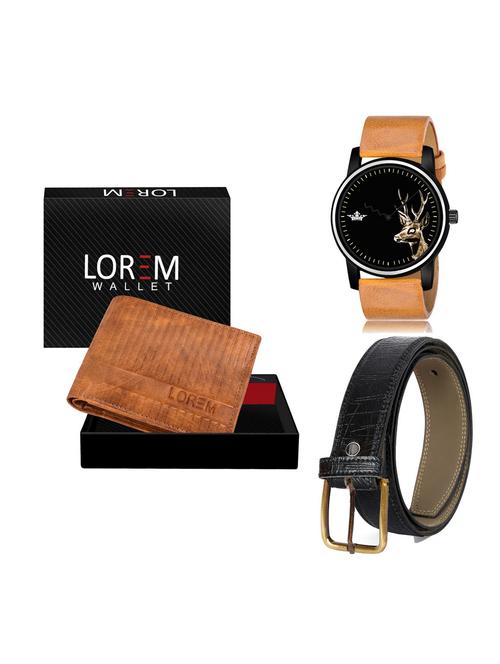 belt, wallet & watch gift combo - 19255474 - Very Small Image - 1