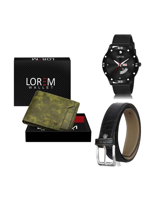 belt, wallet & watch gift combo - 19256539 - Very Small Image - 1