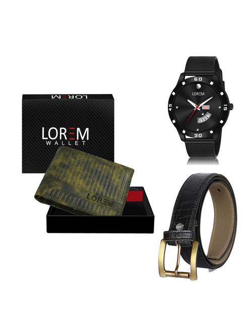 belt, wallet & watch gift combo - 19256618 - Very Small Image - 1
