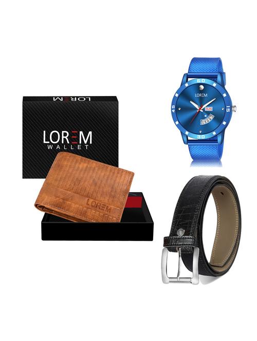 belt, wallet & watch gift combo - 19256883 - Very Small Image - 1