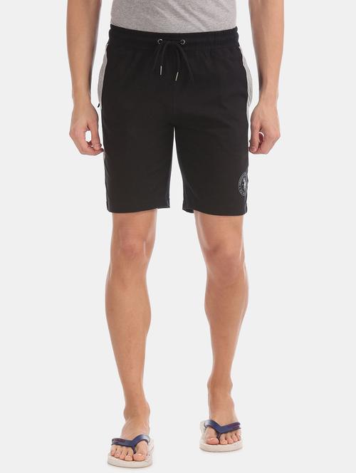 black mid rise printed three fourths - 19258406 - Very Small Image - 1