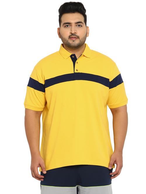 yellow cotton solid t-shirt - 19260803 - Very Small Image - 1