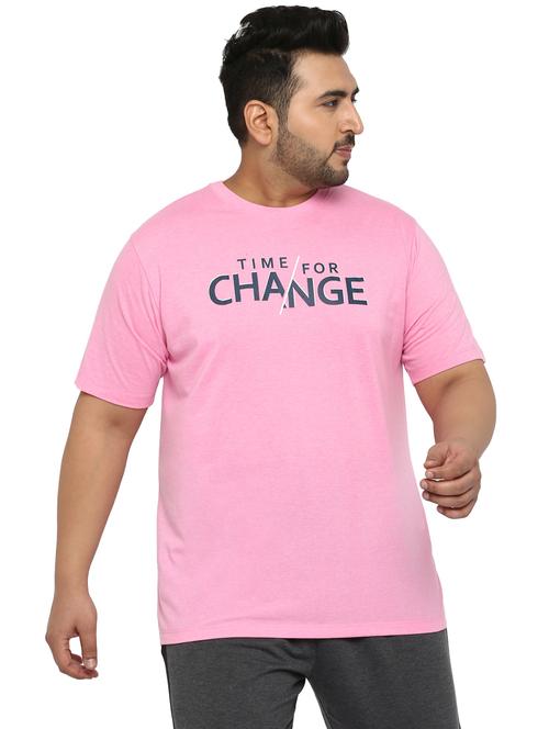 pink cotton solid t-shirt - 19260829 - Very Small Image - 1