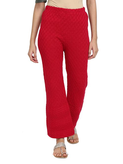 red knitted palazzo - 19260923 - Very Small Image - 1