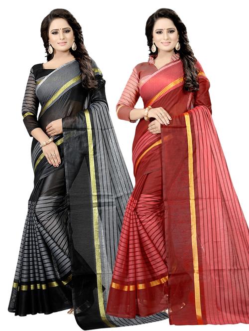 women's saree combo with blouse - 19261146 - Very Small Image - 1