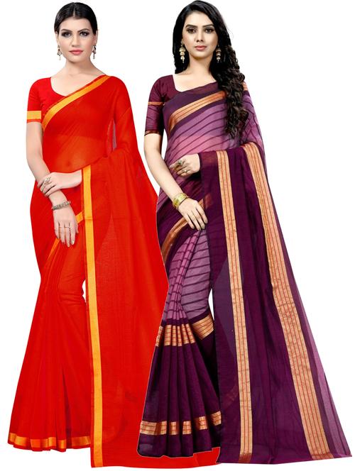 women's saree combo with blouse - 19261713 - Very Small Image - 1