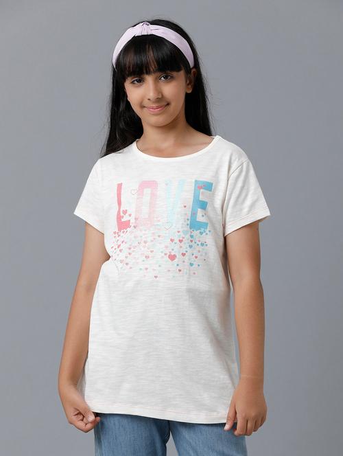 white printed regular tee - 19264298 - Very Small Image - 1