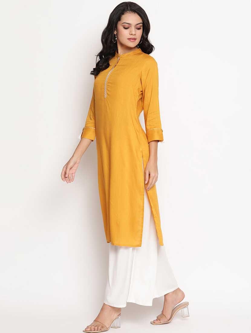 women's straight kurta - 19264374 - Zoom Image - 2