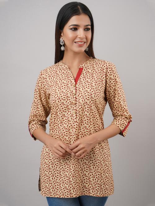 printed regular tunic - 19264793 - Very Small Image - 1