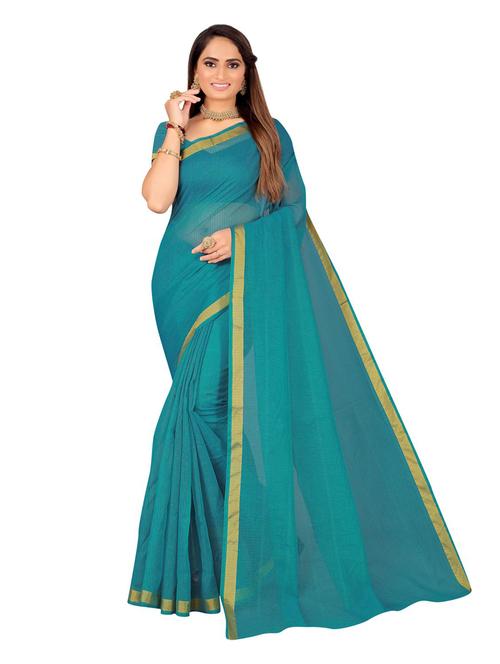 women solid plain saree with blouse - 19265519 - Very Small Image - 1