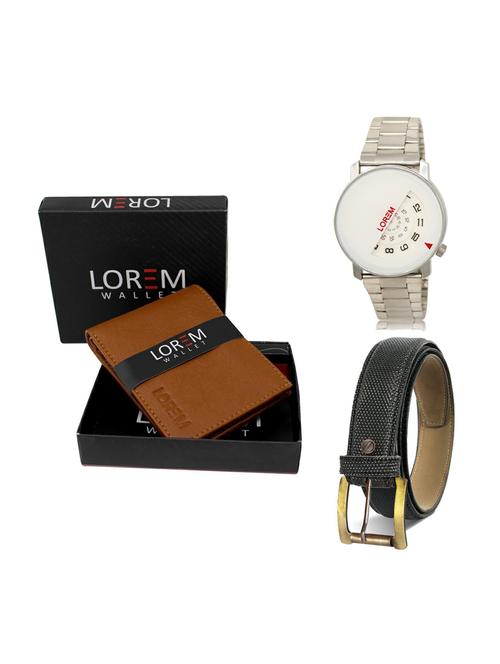belt, wallet & watch gift combo - 19268581 - Very Small Image - 1