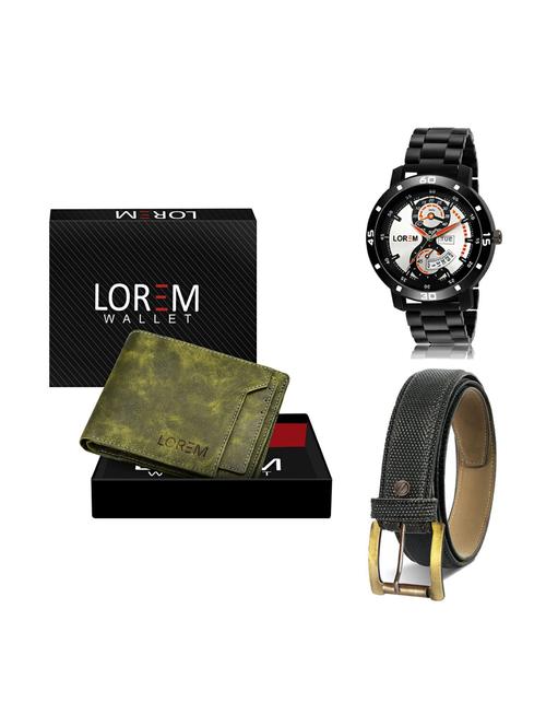 belt, wallet & watch gift combo - 19268639 - Very Small Image - 1