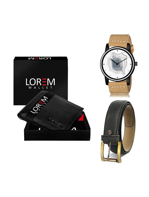 belt, wallet & watch gift combo - 19270799 - Very Small Image - 1