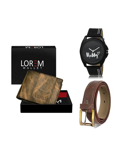 belt, wallet & watch gift combo - 19272920 - Very Small Image - 1