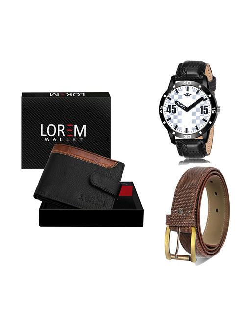 belt, wallet & watch gift combo - 19273530 - Very Small Image - 1