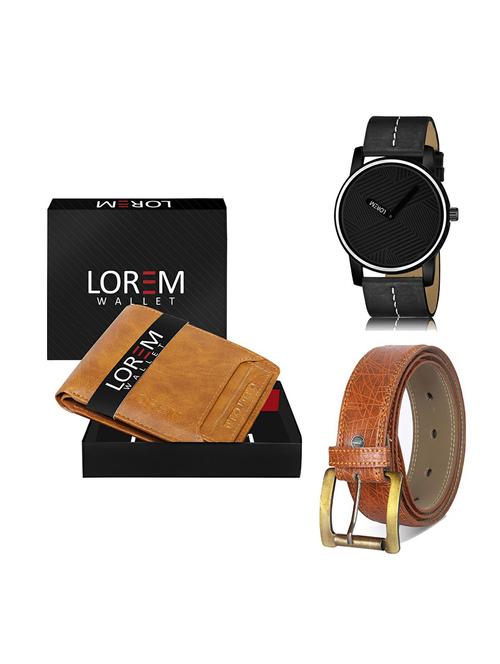 belt, wallet & watch gift combo - 19277046 - Very Small Image - 1