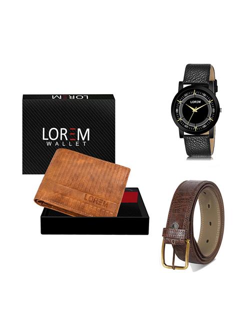 belt, wallet & watch gift combo - 19277566 - Very Small Image - 1