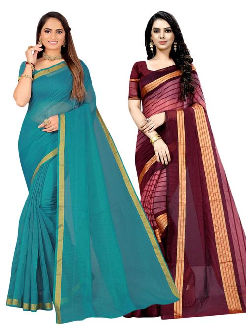 women's saree combo with blouse - 19280256 - Very Small Image - 1